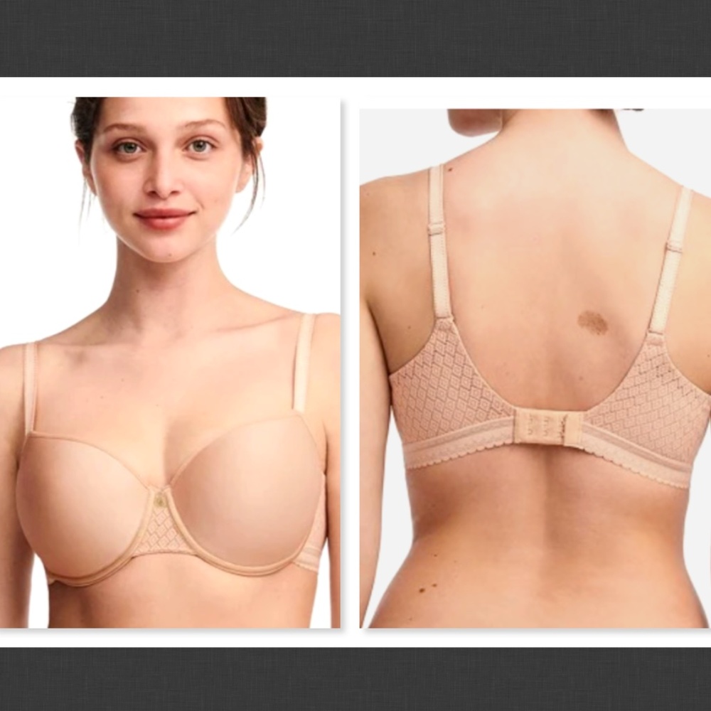 NEW $84 Chantelle Lucie Lace Sexy Comfort T-Shirt Bra Size 32 DDDD